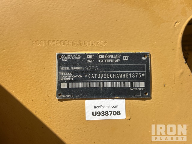 CARGADOR FRONTAL 2004 CATERPILLAR 980G