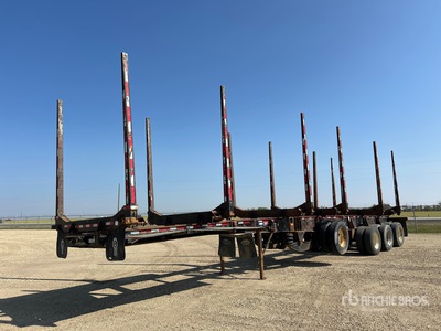 2016 Cross Country 50 ft Quad/A Hayrack Log Trailer
