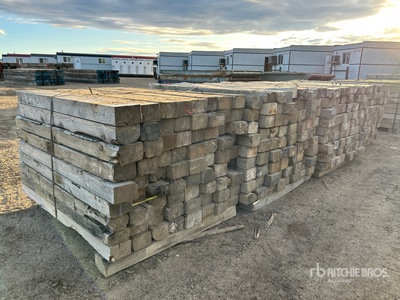 Quantity of (4) Pallets of 5 ft Wood Dunnage