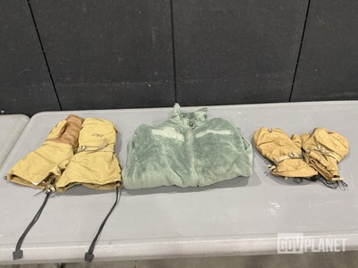 (1) Pair of Mitten Shells, (10) Pairs of Mittens, (33) Jackets & Assorted Items