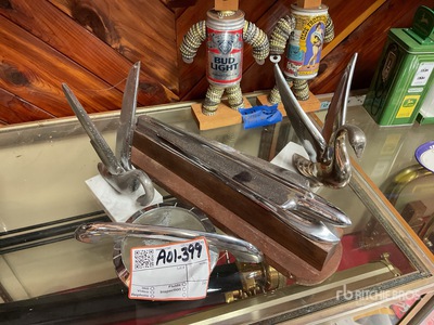 Quantity of antique hood ornaments