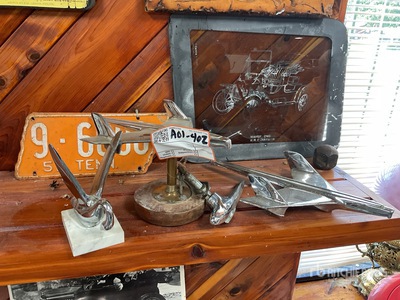Quantity of antique hood ornaments