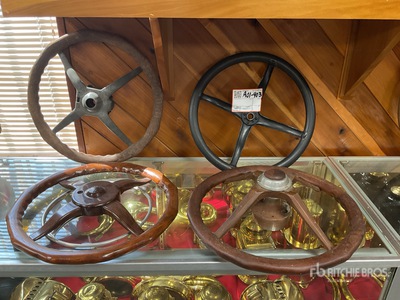 Quantity of Antique steering wheel