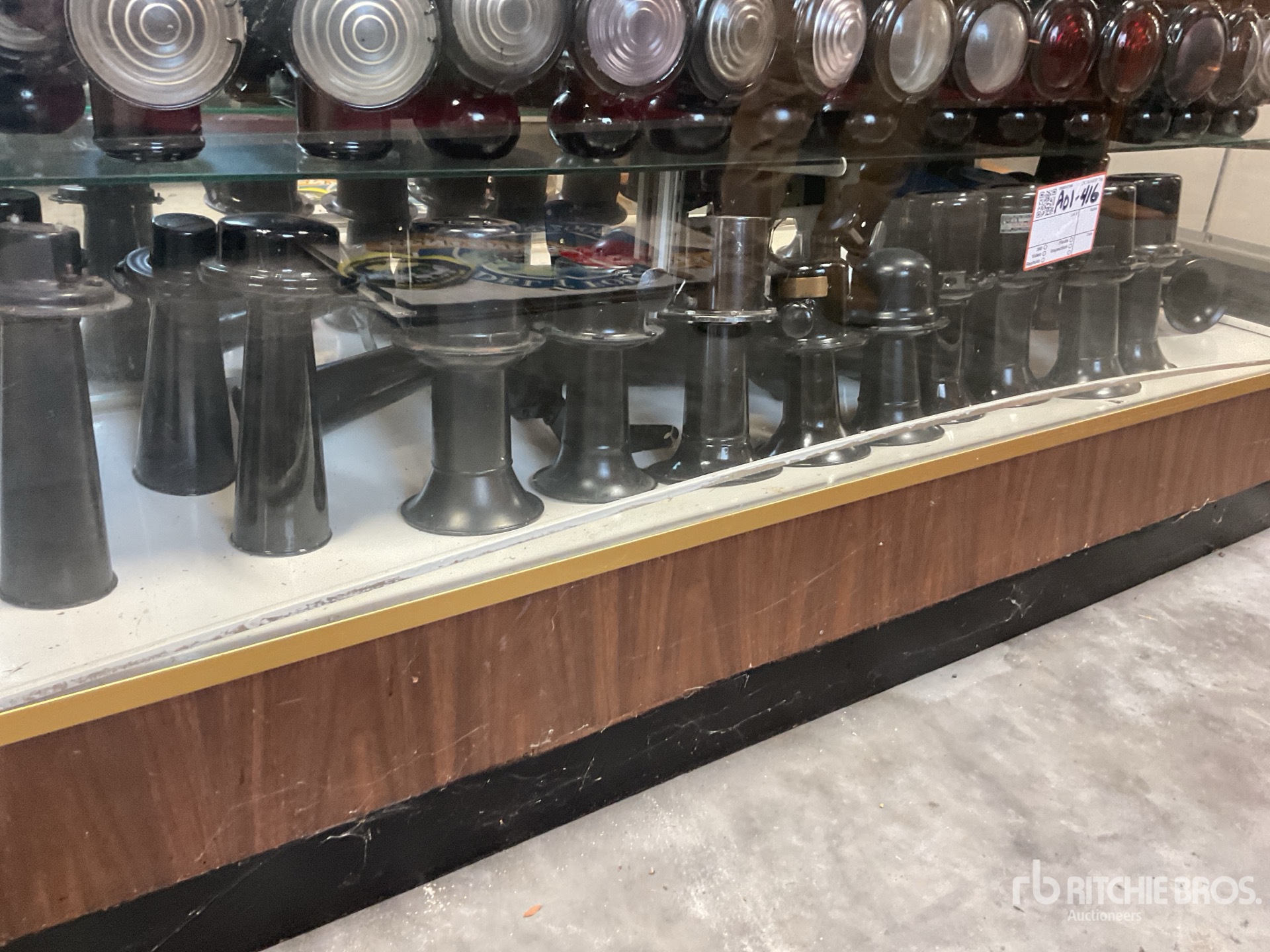 Quantity of antique car horns