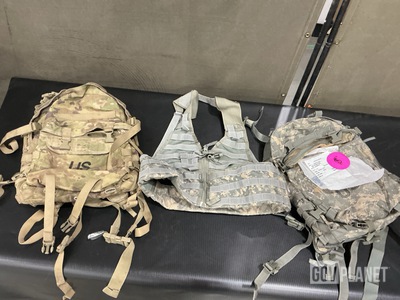 (39) Assault Packs, (69) Fighting Load Carriers & Assorted Items