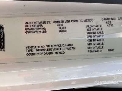 2018 Freightliner M2 106 Autocarro frigorifero