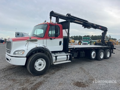 2010 Hiab 166DL-3 9730 lb Knuckle Boom on 2011 Freightliner M2 112 8x4 Boom Truck