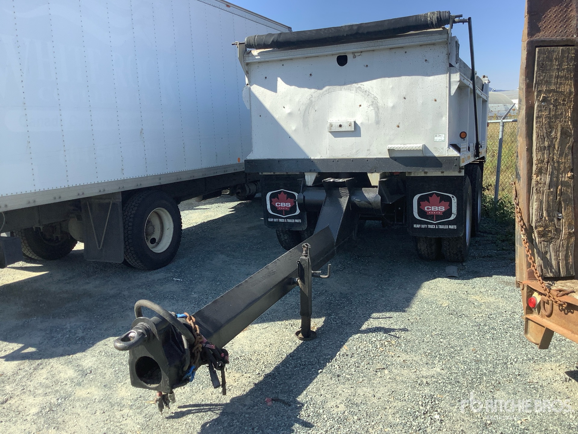1978 Knight 12 ft T/A Drawbar Pup Pup Dump Trailer