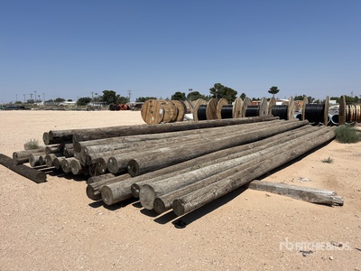 Quantity of (30) 40 ft Wood Poles معدات انتاج