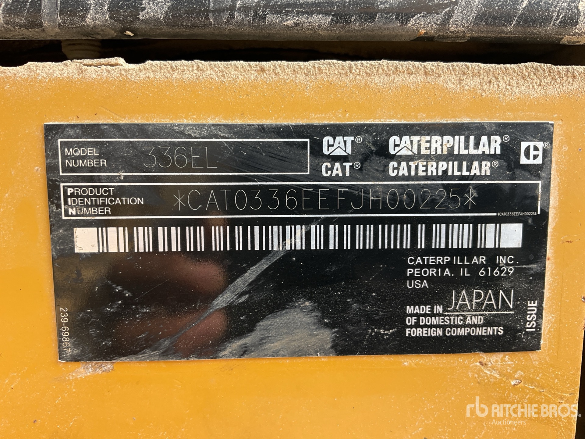 Cat 336EL Excavadora de Cadenas