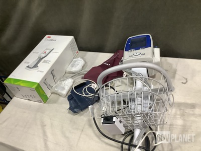 (1) Patient Monitor, (1,610) Face Masks & Assorted Items