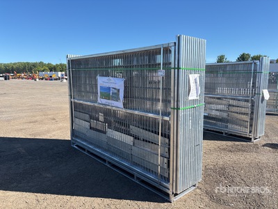 Quantity of (26) 2025 10 ft x 6 ft Galvanized Temporary Valla (Unused)
