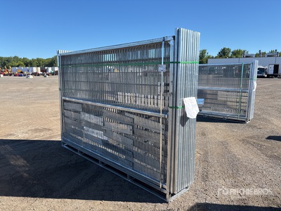 Quantity of (20) 2025 10 ft x 6 ft Galvanized Temporary Site Fence (Unused)