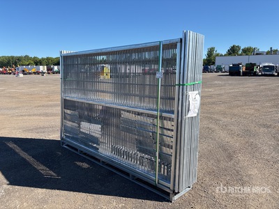 Quantity of (20) 2025 10 ft x 6 ft Galvanized Temporary Valla (Unused)