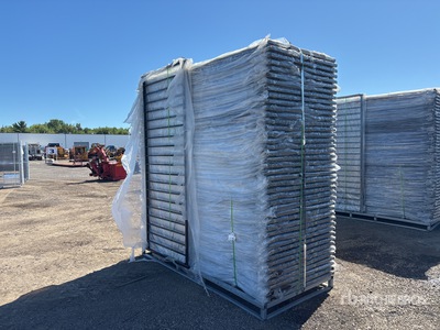 Quantity of (88) 2025 8 ft x 3 ft 6 in Powder Coated Schermen (Unused)