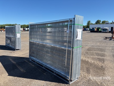 Quantity of (20) 2025 10 ft x 6 ft Galvanized Temporary Valla (Unused)