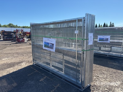 Quantity of (20) 2025 10 ft x 6 ft Galvanized Temporary Valla (Unused)