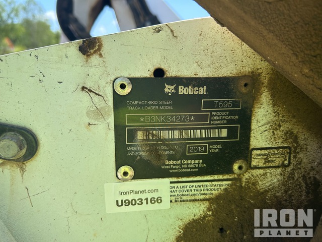 MINI CARGADOR SOBRE ORUGAS 2019 BOBCAT T595