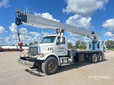 Manitex 124WL 50000 lb Straight Boom on 2009 Sterling L7500 6x4 Boom Truck