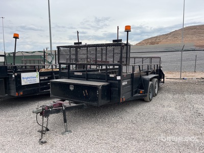 2010 Millerbilt 14 ft T/A Landscape Trailer