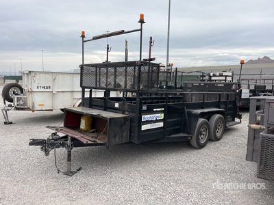 2005 Millerbilt 14 ft T/A Landscape Trailer