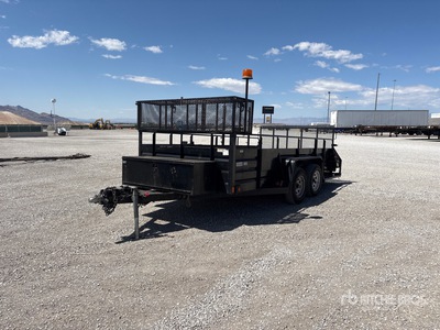2009 Millerbilt 14 ft T/A Landscape Trailer