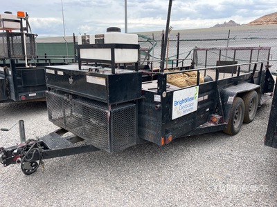 2013 Millerbilt 14 ft T/A Landscape Trailer