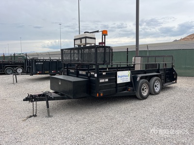 2011 Millerbilt 14 ft T/A Landscape Trailer