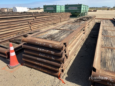 Quantity of (6) Custom Built 40 Ft x 8 Ft Rig Mats