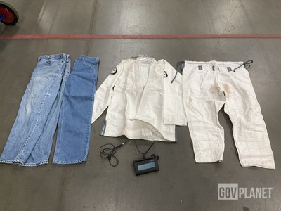 (1) Signature Pad, (1) Jiu Jitsu Uniform & Assorted Items