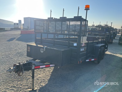 2012 Miller Bilt 14 ft T/A Landscape Trailer