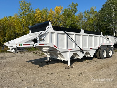 1984 Arnes 32 ft T/A Triple Gate Belly Dump Trailer