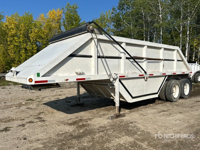 1984 Load King 28 ft T/A Belly Dump Trailer