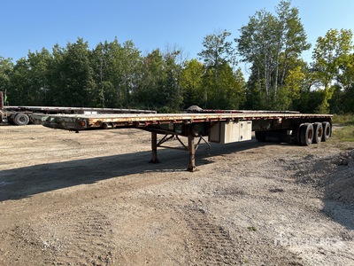 2004 Lode King 51 ft Tri/A Flatbed Trailer