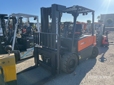 Doosan B50X 9250 lb Pneumatic Tire Forklift