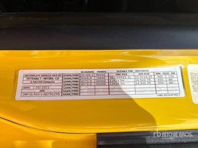 2022 Peterbilt 567 8x4 Tri/A Dump Truck