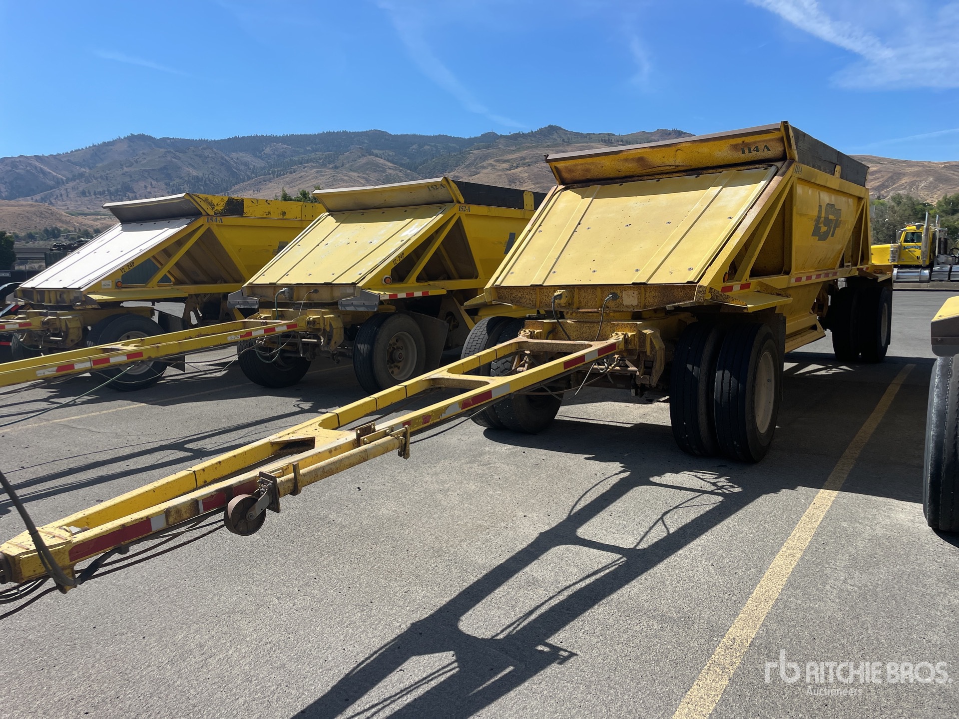 1999 Ranco 14 ft 2/Axle Pup Belly Dump Trailer