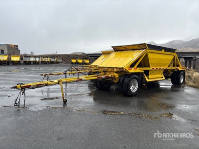 1999 Ranco 14 ft T/A Turntable Pup Belly Dump Trailer