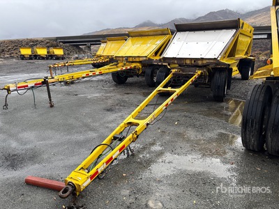2006 Ranco 14 ft T/A Turntable Pup Belly Dump Trailer