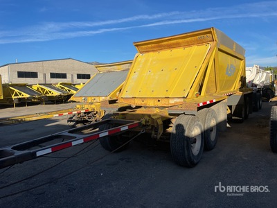 2007 Ranco 15 ft Quad/A Pup Belly Dump Trailer