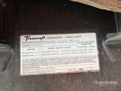 2006 Transcraft Wabash SF-650H S2 45 ft T/A Remorque à plateau