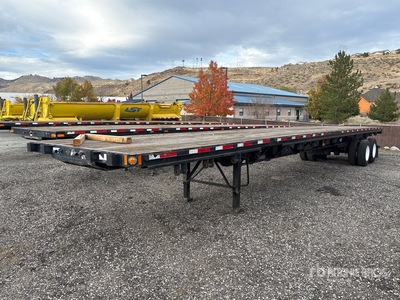 2008 Fontaine TP44880SLW 48 ft T/A 48 ft Extendable Remorque à plateau