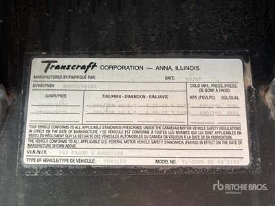 2008 Transcraft TL-2000 S2 48 ft T/A Flatbed Trailer