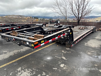 2001 Murray 16-Wheel Expandable Axle Removable Gooseneck Lowboy Trailer