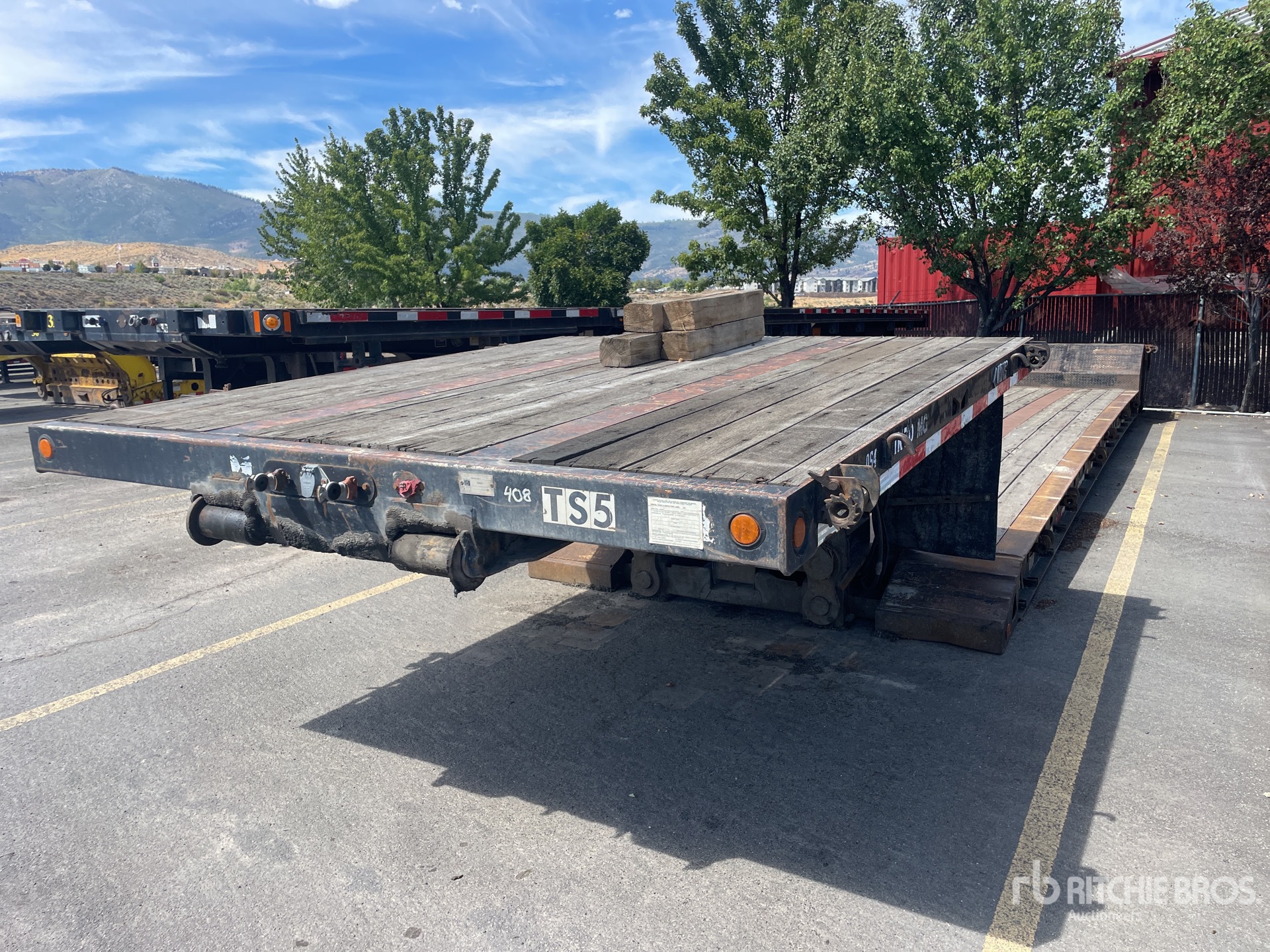 1996 Trail King TK70MC -482 T/A Double Drop Removable Gooseneck Góndola
