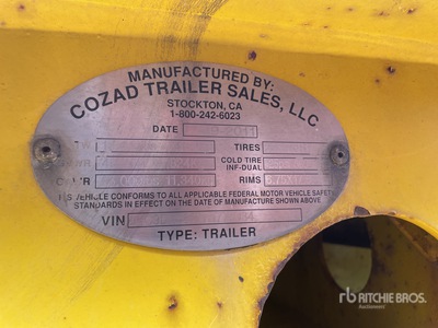 2011 Cozad 45 ton Tri/A Rimorchio ribassato