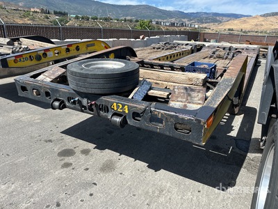 2006 Murray 16-Wheel 8 ft - 9 ft Extendable Expandable Axle Removable Gooseneck Lowboy Trailer