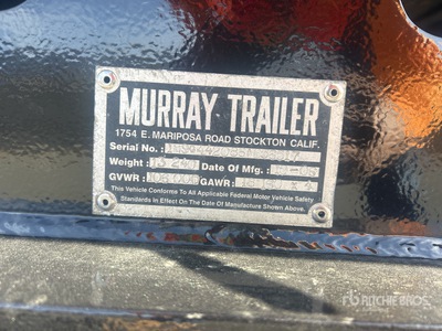 2006 Murray 16-Wheel 8 ft - 9 ft Extendable Expandable Axle Removable Gooseneck dieplader