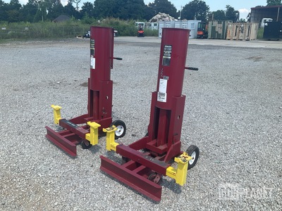 (2) Snap-On YA692D 10-Ton Air Operated End Lifts