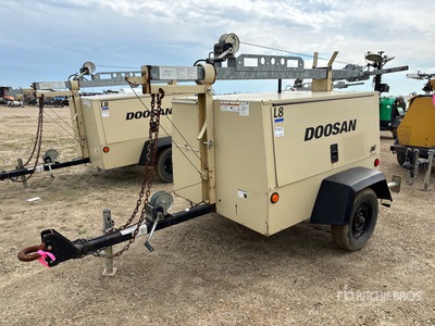2012 Doosan L8-60HZ-T4F 8 kW Light Tower
